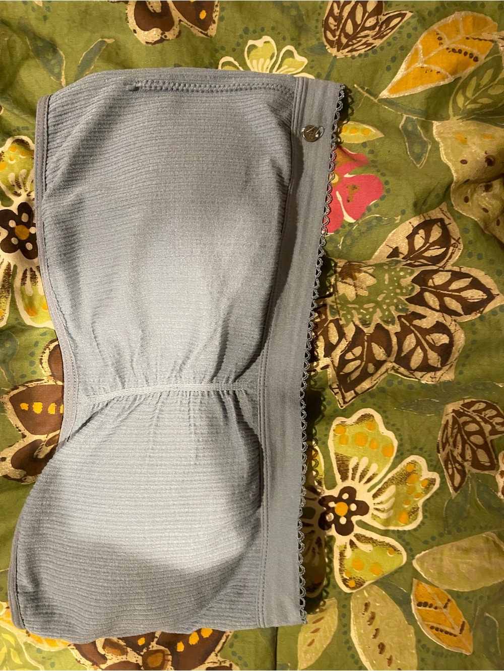 Lucky Brand Light Gray Strapless Bandeau